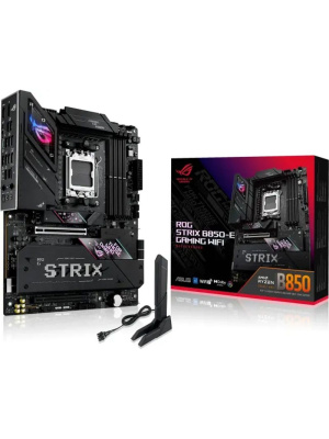 ����������� ����� ASUS ROG STRIX B850-E GAMING WIFI, AM5, B850, 4*DDR5, 4*SATA, 5*M.2, 6*USB 3.2, 4*USB 2.0, Type-C, 2*PCIx16, 1*PCIx1, DP+HDMI, ATX; 90MB1J60-M0EAY0