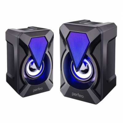 ������� Perfeo "FLAMES" (PF_A4439), 2.0, �������� 2�3 ��, USB, ������, Game Design, LED ��������� 7 ��