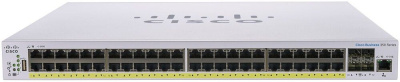 ���������� CISCO CBS350 48x10/100/1000 RJ-45 ports, 4x 10Gb SFP uplink, 1xFan, Mounting Kit, CBS350-48T-4X-L