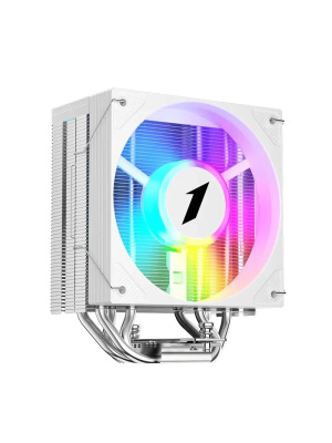 ����� 1STPLAYER CRYO CY12L White / 4HPx6mm, single tower, 1x120mm ARGB fan, 750-1900 RPM, 57.6 CFM, 38.2 dBA / CY12L-WH