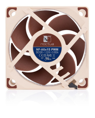 �e�������� ��� ������� Noctua NF-A6x15 PWM (NF-A6x15 PWM) - 60mm, 3500 ��/���, 19.8 ��, 4-pin PWM