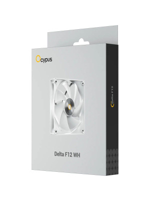 ���������� ��� ������� Ocypus Delta F12 WH, 120x120x25mm, 4-PIN PWM, 500-2000 RPM, 29 DBA MAX, HYDRO BEARING