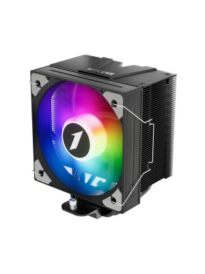 ����� 1STPLAYER PS130 Black / 2HPx6mm + 2HPx8mm, 220W TDP, single tower, 1x130mm ARGB fan, 500-1600 RPM, 78 CFM, 32.3 dBA / PS130-BK