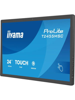 ������� Iiyama 23.8" ProLite T2455MSC-B2 ������ IPS LED 5ms 16:9 HDMI M/M ��������� 1000:1 400cd 178��/178�� 1920x1080 DP FHD USB Touch 4.4��