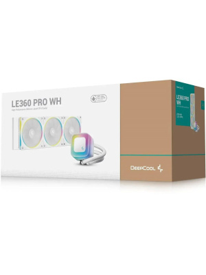 �������� �������� ���������� DEEPCOOL LE360 PRO WH LGA1851/1700/1200/115X/AM5/AM4 (TDP 300W, ARGB Lighting, Anti-Leak edition, PWM, TRIPLE FAN, �����) RET
