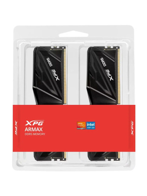 ����������� ������ ADATA ARMAX DDR5 DIMM 32GB 6000MHz 2*16GB 30-40-40 1.4V BLACK DUAL COLOR BOX