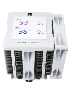 ����� Thermalright Peerless Assassin 120 Digital White LGA115X/1200/1700/1851AM4/AM5 (Dual Tower, 2x120mm PWM Fan, ������ ���������, 6 ����. ������ 6��) / TRPA120DW