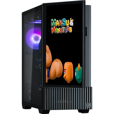 ������ MidiTower Zalman Z10 DS black (mATX, ��� ��, ARGB, USB Type-A + USB Type-C) (Zalman M4 Black)