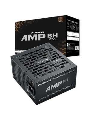 ���� ������� PHANTEKS AMP BH 650W (��� ������ 12V-2x6 (12+4pin), 80 Plus Bronze, ATX 3.1, DC-DC, APFC, 120mm Fan, Japanese main capacitors, Black) / PH-P650BM_BK01