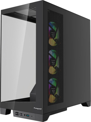 ������ �� HSPD F550-TGBK-ARGB, Midi-Tower, ��� ��, Black