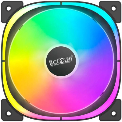 ����� ��� �������/ PCCooler EF120 ARGB BK (120x120x25mm, 4-pin PWM, ARGB, 37.98CFM, 25.7dBA, 1500RPM, Black)