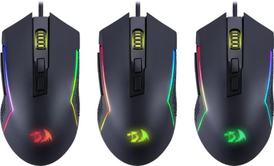����� USB OPTICAL TRIDENT LITE BLACK RGB 72018 REDRAGON