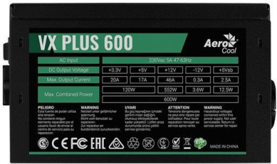 ���� ������� 600W Aerocool VX-600 PLUS