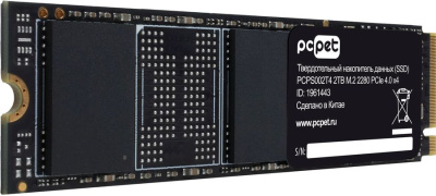 ���������� SSD 2TB PC Pet PCPS002T4, M.2 2280, PCI-E 4.0 x4, OEM