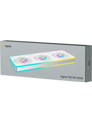 ���������� ��� ������� Ocypus Sigma F36 WH ARGB, 3x120x120x25mm, 4-PIN PWM, 500-2200 RPM, 36 DBA MAX, FLUID DYNAMIC BEARING