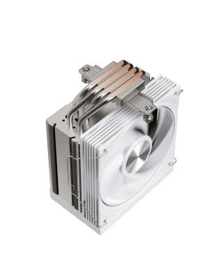 ����� 1STPLAYER FROST BITE FB12-4 White / 4HPx6mm, single tower, 210W TDP, 1x120mm fan, 800-2300 RPM, 70.15 CFM, 34.8 dBA / FB12-4-WH