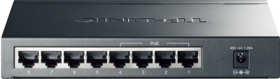���������� Tp-Link TL-SG1008P 8 ���������� ������ RJ45 + 4 ����� PoE, IEEE 802.3af, ������ PoE 53 ��, �������� ������