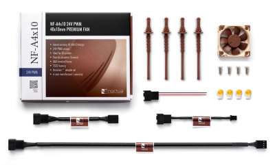 �e�������� ��� ������� Noctua NF-A4x10 24V PWM (NF-A4x10 24V PWM) - 40mm, 5000 ��/���, 19.6 ��, 4-pin PWM