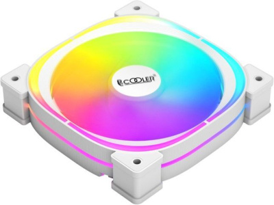 ����� ��� �������/ PCCooler EF120 ARGB WH (120x120x25mm, 4-pin PWM, ARGB, 37.98CFM, 25.7dBA, 1500RPM, White)