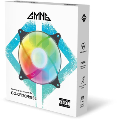 ���������� GMNG GG-CF120FRGB3-PWMBK RGB 120x120x25mm ������ Ret