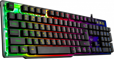���������� Sven KB-G8500 ���������� (USB, ����������, 104 �������, RGB ���������)