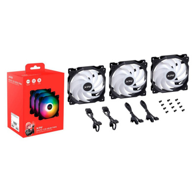 ���������� ��� ������� ADATA XPG VENTO 120 ARGB PWM Black (3 ��.)