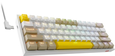 ���������� Redragon Fizz Pro, ������������, USB, Bluetooth/����������, ������������ Grey/Yellow (72598)


