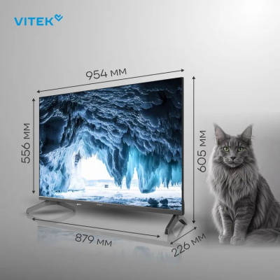 ��������� LED Vitek 43" VT-43FBS310 FHD 60Hz Google TV WiFi Smart TV ������