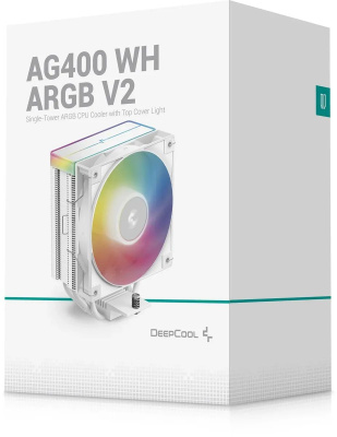 ����� ��� ���������� DeepCool AG400 WH ARGB V2, 120��, �����, retail (R-AG400-WHAMMN-GJD)