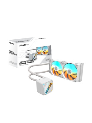 ���������� ������� ���������� GIGABYTE Gaming GME 240 ICE 2 x 120mm ARGB Fan, LGA 1200, LGA 1700, LGA 1851, AM5, AM4