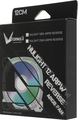 ���������� ��� ������� Formula Nulight 12BK RGB 120�120x25 ������ 3-pin 4-pin (Molex) 19.06�� (NULIGHT 12BK FR) Ret