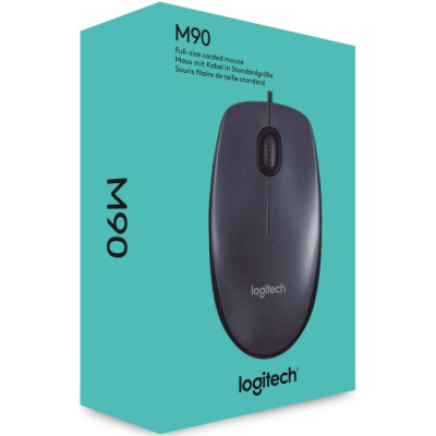 ���� Logitech M90 Grey USB Mouse (910-001794 / 910-001793)