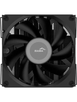 ����� ��� ���������� SAMA U40 (130W, 4-pin PWM, 47mm, 4x6mm, 1x90mm, 38.18CFM, 34dBA, 2800RPM, S: 1851/1700/1200/115X, AM5/AM4, black)
