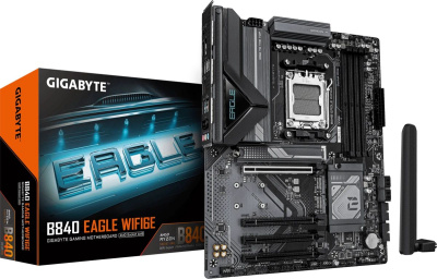 ����������� ����� Gigabyte B840 EAGLE WIFI6E, Socket AM5, AMD B840, ATX, Ret