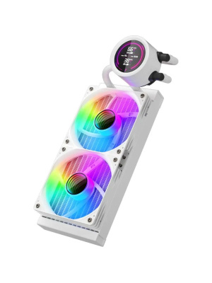 ������� �������� ���������� 1STPLAYER TS4 240 White / 2x120mm, ARGB, IPS display / TS4-240-WH