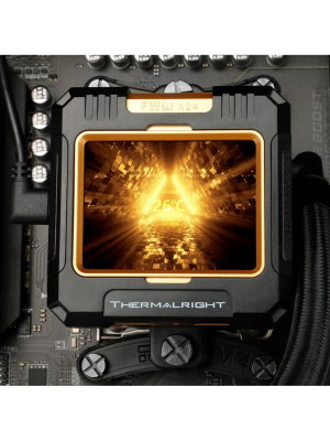 ������� �������� ���������� Thermalright Frozen Warframe 420 ARGB Soc-AM5/AM4/1200/1700/1851 ������ 4-pin 29.8dB Al LCD Ret (F-WFRAME-420-BL-ARGB)