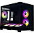 ������ XASTRA QW500M 6ARGB-FC-C6-UC Black mATX/Aquarium/Screewless/ 1x120+1x240+1x360mm ARGB PWM FC fans/Argb+PWM HUB 6port/Type-C/ QW500M-1FA36A-1FA24A-1FC12A-C6-UC