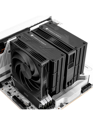 ����� Thermalright Frost Tower 140 Black LGA115X/1200/1700/1851/2011/2066/AM4/AM5 (Dual Tower, 120mm + 140mm PWM Fan, ������ ���������, 7 ����. ������ 6��) / TRFT140B