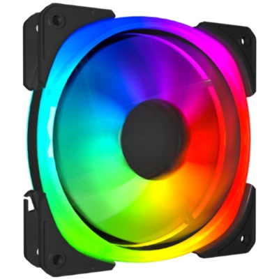 ���������� ��� ������� Powercase M21-12 ARGB Black, Bulk