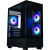 ������ XASTRA Q400M 3ARGB-C6-UC Black mATX/Aquarium/Screewless/ 3x120mm ARGB PWM FM fans/Argb+PWM HUB 6port/ Type-C/ Q400M-3FM12A-C6-UC