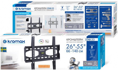 ��������� Kromax STAR-33 ����� 26-55" max 40�� VESA 400x400 �������������
