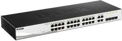 ����������/ DGS-1210-28/FL Managed L2 Switch 24x1000Base-T, 4xCombo 1000Base-T/SFP, Surge 6KV, CLI