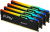 Память DDR5 4x32GB 5600MHz Kingston KF556C40BBAK4-128 Fury Beast Black RGB RTL Gaming PC5-44800 CL40 DIMM 288-pin 1.25В dual rank с радиатором Ret Память DDR5 4x32GB 5600MHz Kingston KF556C40BBAK4-128 Fury Beast Black RGB RTL Gaming PC5-44800 CL40 DIMM 288-pin 1.25В dual rank с радиатором Ret