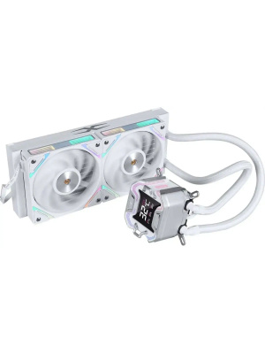 ������� �������� ���������� 1STPLAYER X-240E White / 2x120mm, ARGB, 7-segment display, 250W TDP / X-240E-WH