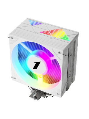 ����� 1STPLAYER CRYO CY12L White / 4HPx6mm, single tower, 1x120mm ARGB fan, 750-1900 RPM, 57.6 CFM, 38.2 dBA / CY12L-WH