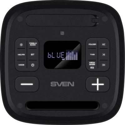 ��������� ������� 2.0 SVEN PS-950 ������ (2x80 W, IPx4, mini Jack, 2 � 6.35 �� Jack, USB, NFC, Bluetooth, FM, micro SD, ���, 2 x 4400 �A, LED ���������)