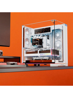 ������� ����������� ���������� Thermalright Levita Vision 360 White (360mm, LED, White, ARGB/ Fans: 3x120mm, 68.9CFM, 28.2dBA, 2000RPM/ Pump height 98mm, 3000RPM, Rad thickness 27mm/ S: 1700, 1200, 1851, 115X, 2011, 2066, AM5, AM4)