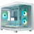 ������ XASTRA QR500M 6ARGB-FC-C6-UC White mATX/Aquarium/ 2 Curve Glass /1x360mm+1x240mm+1x120mm ARGB PWM FM fans/ Argb+PWM HUB 6port /Type-C/ QR500M-1FA36A-1FA24A-1FC12A-C6-UC-WH