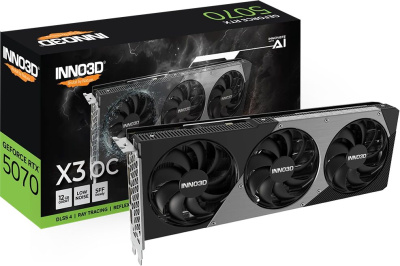 ���������� Inno3D NVIDIA GeForce RTX 5070 �� �� 12GB GDDR7 RTL (N50703-12D7X-195064L)