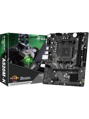 ����������� ����� MAXSUN MS-Challenger A520M-K, AM4, A520, 2*DDR4, 3*SATA 3.0, 2*M.2, 2*USB 3.2, 4*USB 2.0, 1*PCIE 16, 1*PCIE 1, HDMI+VGA, mATX